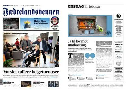 Fædrelandsvennen – 21. februar 2018