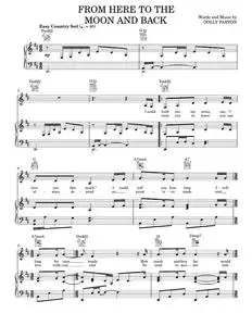 From Here To The Moon And Back - Dolly Parton, Joyful Noise Movie (Piano-Vocal-Guitar)