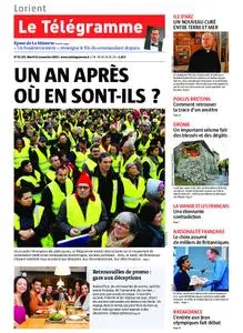 Le Télégramme Lorient – 12 novembre 2019