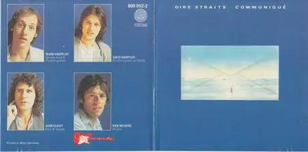 Dire Straits - Communique (1979) [blue swirl, West Germany]