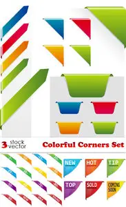 Vectors - Colorful Corners Set