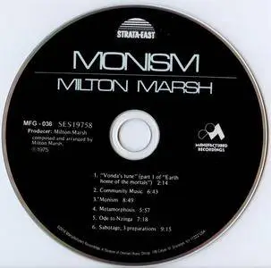 Milton Marsh - Monism (2016) {Strata East-Manufactured Recordings MFG-036 rec 1973-74}