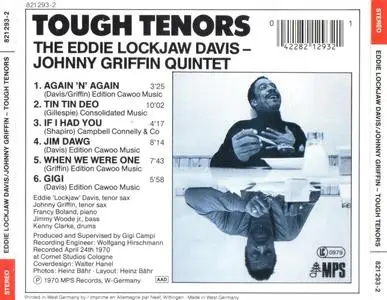 Eddie Lockjaw Davis and Johnny Griffin - Tough Tenors (1970) {MPS Records 821 293-2 rel 1988}