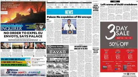 Philippine Daily Inquirer – October 14, 2017