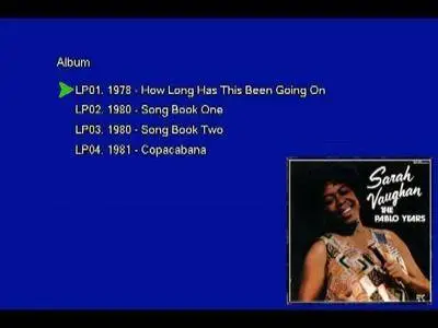 Sarah Vaughan - The Pablo Years (1984) [6-LP Box Set, Vinyl Rip 16/44 & mp3-320 + DVD] Re-up