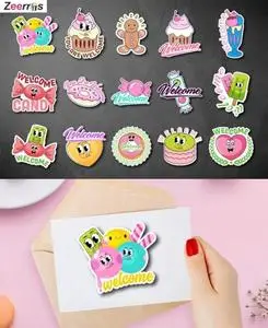 Welcome Stickers Bundle - Vector Design Elements