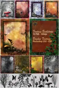 Fantasy Backdrops end brushes Photoshop CS2-CS5