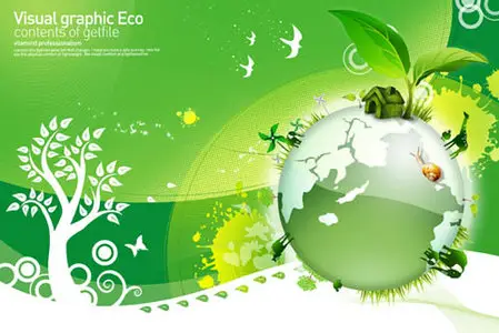 PSD templates - Green earth