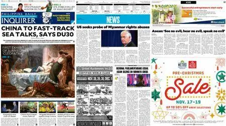 Philippine Daily Inquirer – November 16, 2017