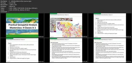 Geospatial Analyses & Remote Sensing : From Beginner To Pro