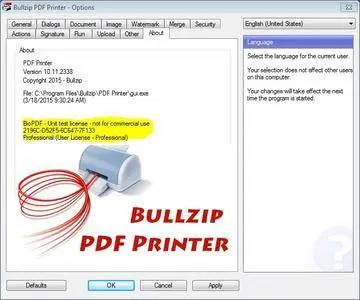 Bullzip PDF Printer 11.2.0.2667 Expert