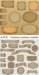 Vectors - Various Leather Labels
