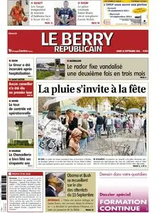 LE BERRY REPUBLICAIN 12 SEPTEMBRE 2011
