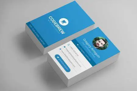 CreativeMarket - Material Design Business Cards