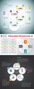 Vectors - Infographics Backgrounds 49