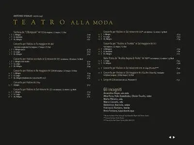 Antonio Vivaldi - Teatro Alla Moda - Amandine Beyer & Gli Incogniti (2015) {Harmonia Mundi}