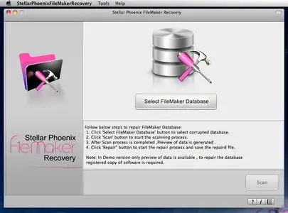 Stellar Phoenix FileMaker Recovery 1.0.0
