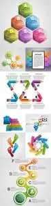 Business infographics options elements collection 142