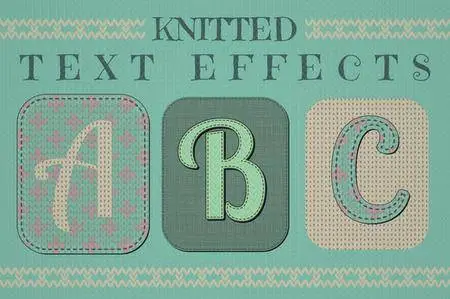 CreativeMarket - Knitted Text Effects Graphic Styles