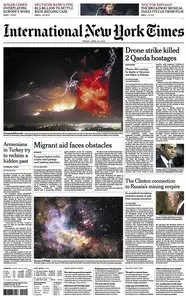 International New York Times - Friday, 24 April 2015