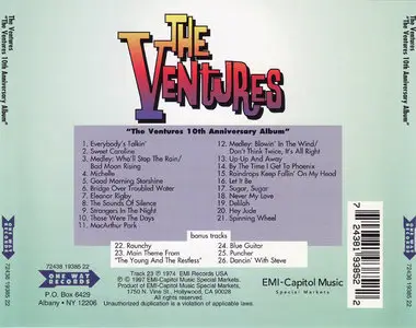 The Ventures 10th Anniversary Album (1970) [1997, One Way 72438 19385 22]