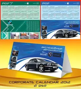 Corporate Calendars 2012 PSD Template - 2