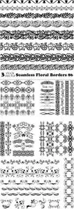 Vectors - Seamless Floral Borders 86