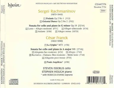 Franck / Rachmaninov: Cello Sonatas