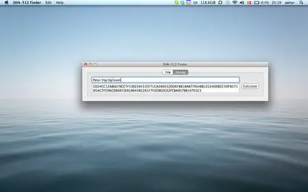SHA-512 Finder v1.2 Mac OS X