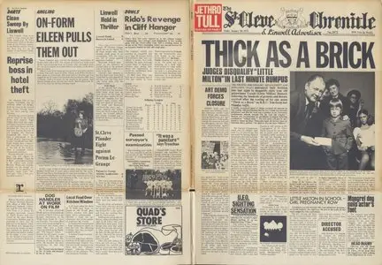 Jethro Tull ‎- Thick As A Brick (1972) US 1st Pressing - LP/FLAC (Exclusive 14 Track Edition) In 24bit/96kHz