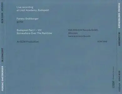 Ferenc Snetberger - In Concert (2016) {ECM 2458}