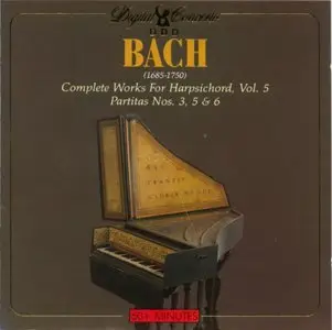 Bach - Partitas 1-6 (Vol.5 Partitas 3, 5, 6), Christiane Jaccottet, harpsichord