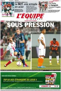 L'Equipe Edition du Dimanche 26 Aout 2012
