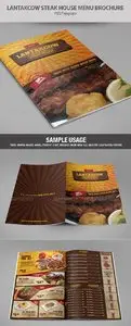 GraphicRiver Lantakcow Steak House Menu Brochure