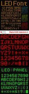 Vectors - Digital LED Alphabets 8