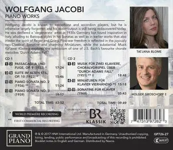 Tatjana Blome & Holger Groschopp - Jacobi: Piano Works (2017)