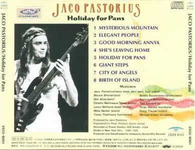 Jaco Pastorius - Holiday For Pans (1993) {Sound Hills Japan SSCD-8001 rec 1980-1982}