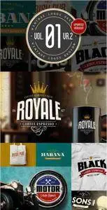 CreativeMarket - Vintage Logos Design Vol.01