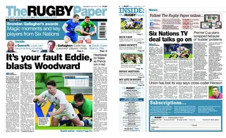 The Rugby Paper – March 21, 2021