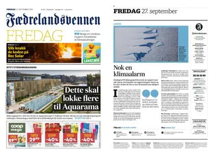 Fædrelandsvennen – 27. september 2019