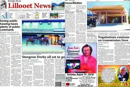 Bridge River Lillooet News – July 18, 2018