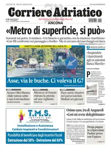 Corriere Adriatico Ancona - 17 Settembre 2024