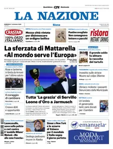 La Nazione Siena - 7 Settembre 2025