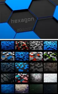 CM - Abstract Backgrounds with Hexagons 1164771