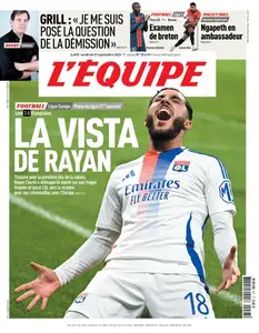 L’equipe du Vendredi 27 Septembre 2024