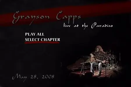 Grayson Capps - Live At The Paradiso (2009)