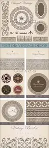 Vector - Vintage decors and ornaments