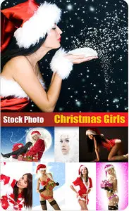 Stock Photo - Christmas Girls