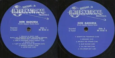 Don Baduria - World's Greatest Ukulele Stylist (vinyl rip) (1960) {Bertram International}