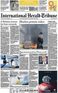 International Herald Tribune from Saturday, 15. September 2012